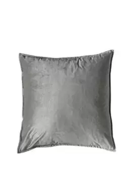 Gallery Meto Velvet Oxford Cushion - Silver