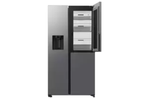 Samsung RS8000 8 Series American Fridge Freezer with Food Showcase Door in Silver