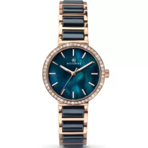 Ladies Accurist Womens Ceramic Bracelet Watch Watch