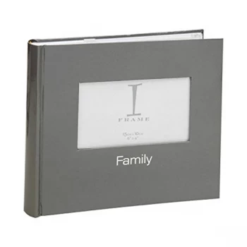 4"x 6" iFrame Album with Cover Aperture - Charcoal