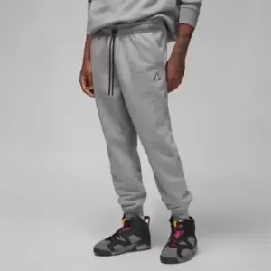 Jordan M J Essential Fleece Pants, Carbon Heather/Black/White, Male, Pants, DQ7340-091