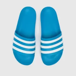 Adidas Adilette Aqua Sandals In Blue