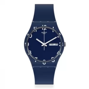 Swatch Over Blue Silicone Strap Watch