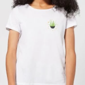 Aloe Vera Womens T-Shirt - White - 4XL