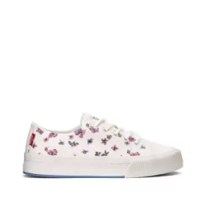 Floral Print Canvas Trainers