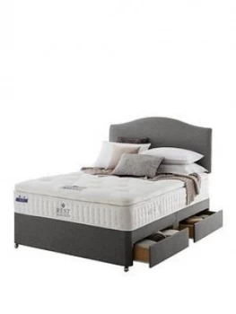 Rest Assured Richborough Latex Pillowtop Divan Bed With Storage Options - Firm