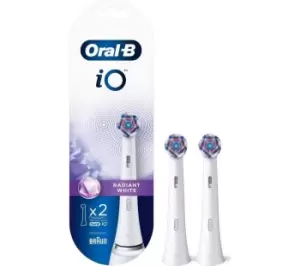 Oral-B iO Radiant White Toothbrush Heads 2 Pack Toothbrush Head Replacement 2 Pack - wilko