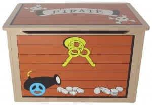 Kiddi Style Pirate Treasure Chest Toy Box