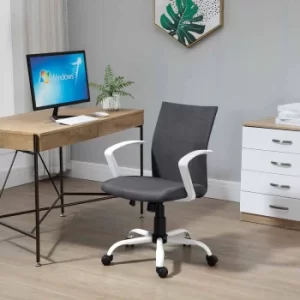 Courtney Linen Office Chair, Charcoal