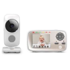 Motorola MBP667 CONNECT Smart Video Baby Monitors with Wi Fi Internet Viewing White