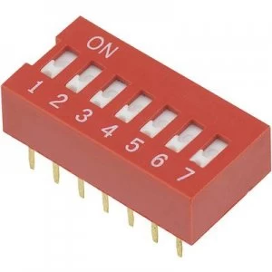 DIP switch Number of pins 7 Slide type TRU COMPONENTS DSR 07