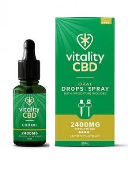 Vitality CBD Vitality CBD Oral Drops,Spray Lemon 2400mg 30ml Multi, Women