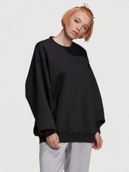 adidas Originals Oversized Sweater - Black, Size 8, Women