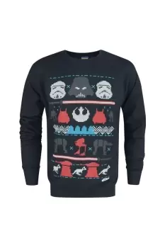 Dark Side Fair Isle Christmas Sweater