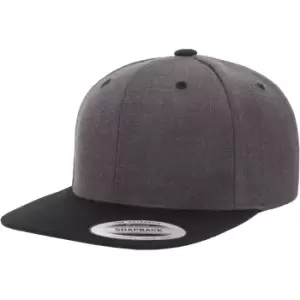 Flexfit Unisex Two Tone Classic Snapback Cap (One Size) (Charcoal/Black)