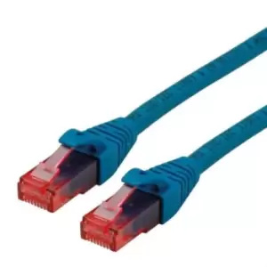 Roline Blue Cat6 Cable, U/UTP, Male RJ45, Terminated, 300mm