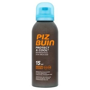 Piz Buin Protect & Cool Refreshing Sun Mousse Medium SPF15 150ml