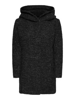 ONLY Wool Blend Coat Women Black