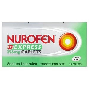 Nurofen Express Ibuprofen 256mg Caplets 16s