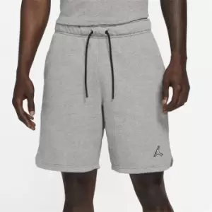 Jordan Essential Fleece Short, Carbon Heather/White, Male, Shorts, DA9826-091