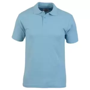 Absolute Apparel Mens Pioneer Polo (L) (Light Blue)
