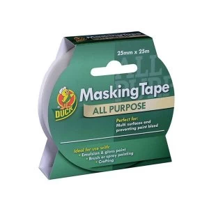 Shurtape Duck Tape All-Purpose Masking Tape 25mm x 25m (Pack 3)