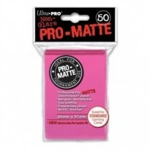 Ultra Pro Pro Matte 50 Bright Pink Sleeves DPD 12 Packs