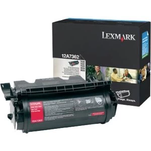 Lexmark 12A7362 Black Laser Toner Ink Cartridge