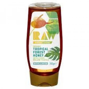 Raw Vibrant Living Organic Tropical Forest Honey - Squeezy - 350g