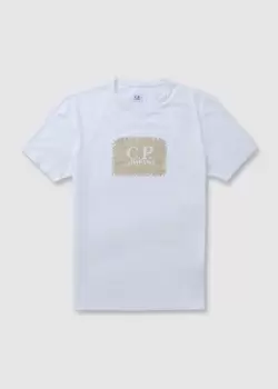 C.P. Company Mens 30/1 Jersey T-Shirt In Gauze White