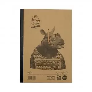 RHINO Recycled A4 Refill Pad 320 Pages 160 Leaf 8mm Lined with Margin