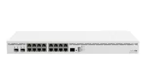 Mikrotik Cloud Core Router CCR2004-16G-2S+ 16GBit LAN 2x SFP+ Dual PSU Rack - Router - Rack module (CCR2004-16G-2S+)