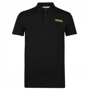 Antony Morato Sport Logo Polo Shirt - BLACK 9000