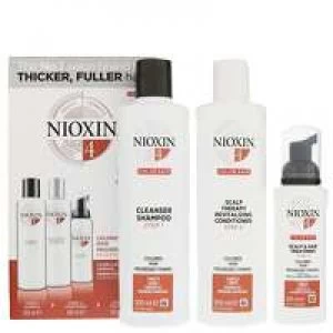 Nioxin 3D Care System System 4, 3 Part System Kit For Colored Hair And Progressed Thinning