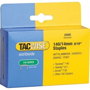 Tacwise 140 Staples 14mm Pack of 2000