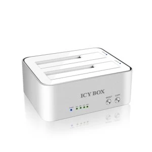 IcyBox 2-Bay Docking and Clone Station for 2.5" 3.5" SATA HDD USB 3.0 (IB-120CL-U3)