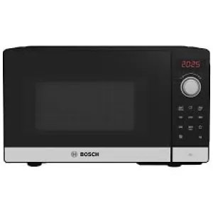 Bosch FFL023MS2B Serie 2 Solo Microwave Oven in Stainless Steel 20L 800W
