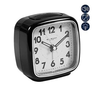 Beep Alarm Clock with Sweep Movement - White