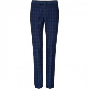 Label Lab Turner Skinny Fit Large Scale Check Suit Trouser - Blue