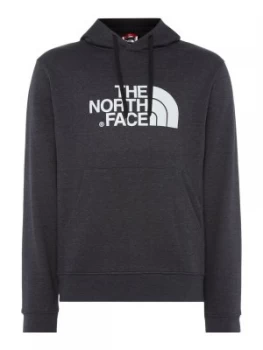 Mens The North Face Overhead Large Logo Hoodie Dark Grey