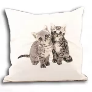 Riva Home Kitty Cushion Cover (35x50cm) (Cream) - Cream