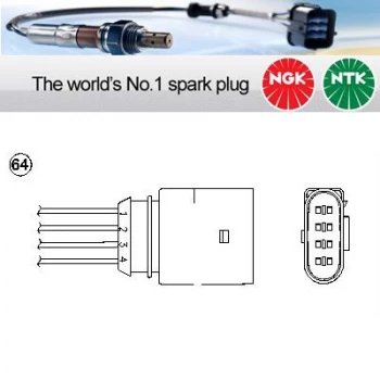 1x NGK NTK Oxygen O2 Lambda Sensor OZA447-E40 OZA447E40 (1738)