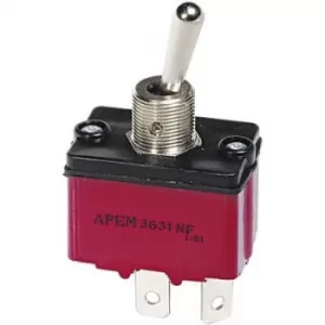 APEM 3631NF/2 Toggle Switch 250 V AC 6 A 1 x Off/On latch