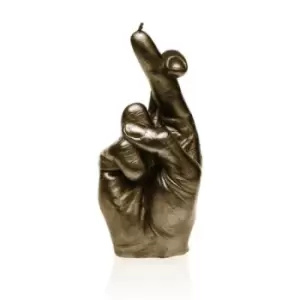 Hand CRS Fingers Crossed Candle &ndash; Brass