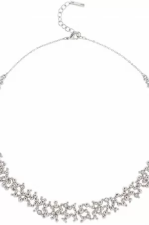 Ladies Karen Millen Silver Plated Evolution Crystal Necklace KMJ992-01-02