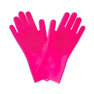Muc-Off Scrubber Gloves L - Pink