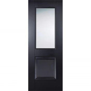 Arnhem Internal Glazed Primed Black 1 Lite 1 Panel Door - 762 x 1981mm