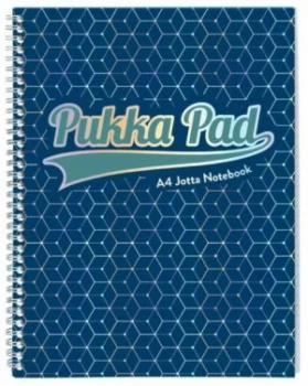 Pukka GLEE Jotta Notepad 200Pg 80gsm Wirebound A4 pls Dark Blue Ref
