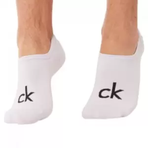 Calvin Klein 3 Pack Albert Invisible Socks - White TU