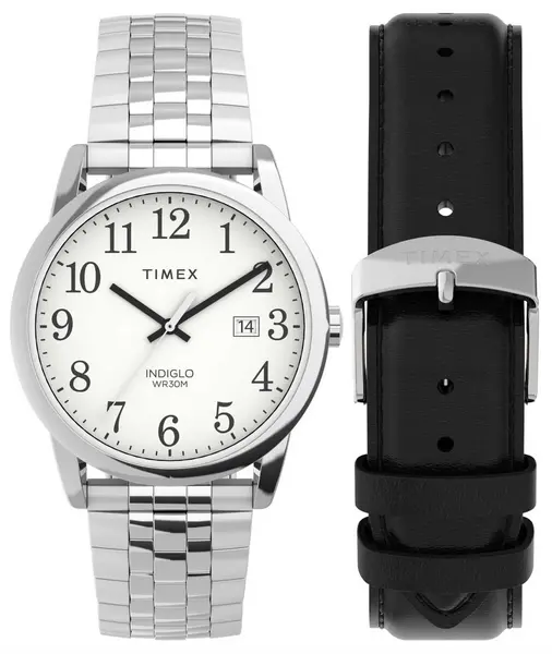 Timex TWG063200 Mens Easy Reader Box Set (38mm) White Dial Watch